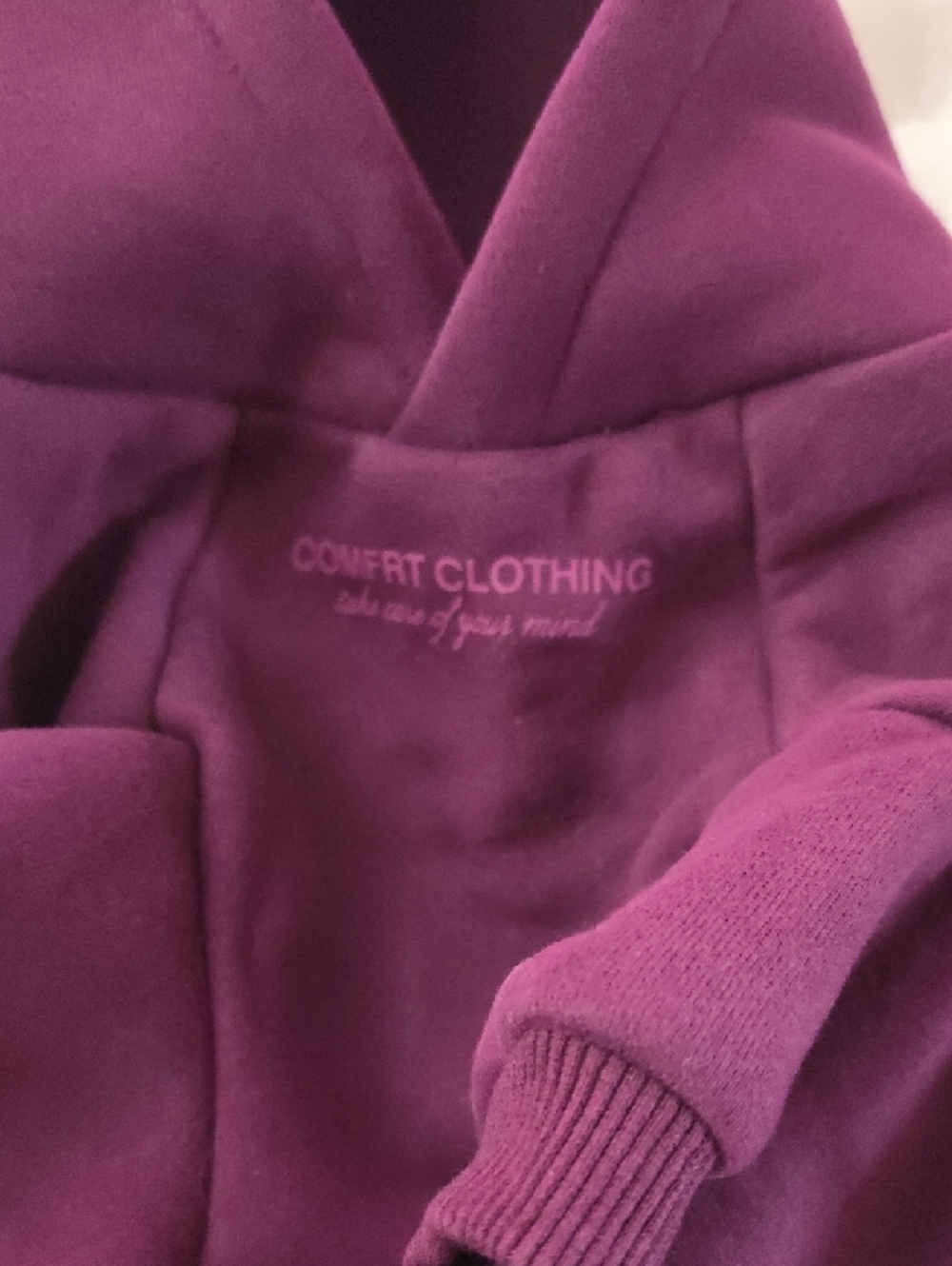 Comfort Clothing 'You Matter Paw Hoodie' Limited Edition in Plum - Picture 4 of 11